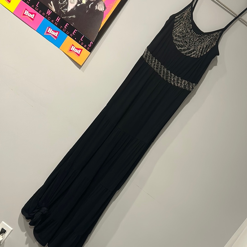 Little black Long comfy dress!